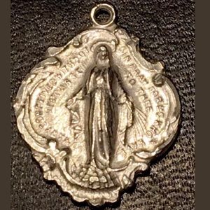 MARY VINTAGE STERLING 925 CATHOLIC RELIGIOUS MEDAL
